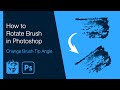 How to Rotate Brush in Photoshop (Change Brush Tip Angle)