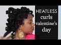 Heatless Curls Valentine&#39;s Day