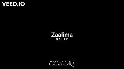 Zaalima (sped up) | Arijit Singh & Harshdeep Kaur | COLD HEART