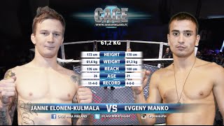CAGE 31 Janne Elonen-Kulmala vs Evgeny Manko (MMA)
