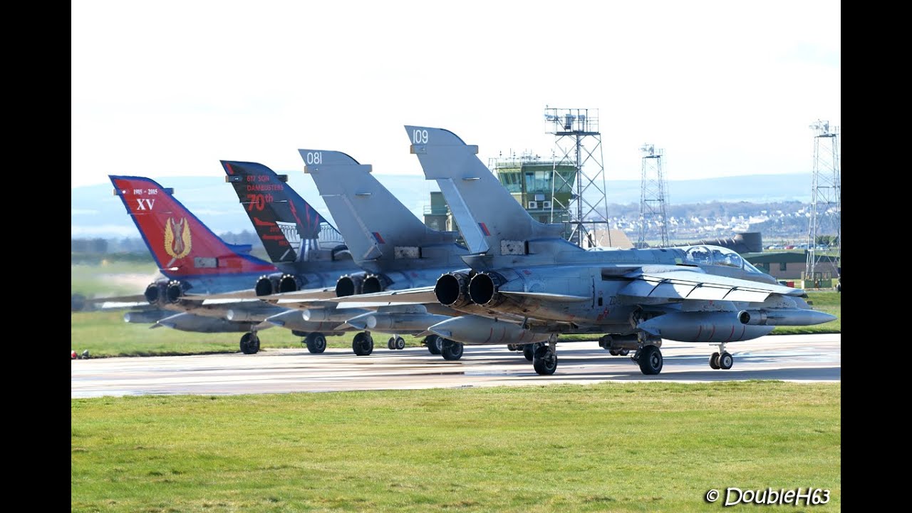 JW15 x4 RAF Tornado Powerful Departure at RAF ...