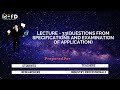 Lecture  33questions from specifications and examination of application