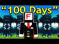 Fake 100 days in minecraft be like