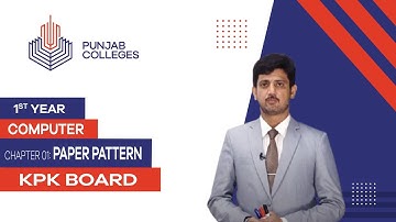 PGC lectures-Inter Part 1-KPK Board-Computer-Chapter 1 - Paper Pattern