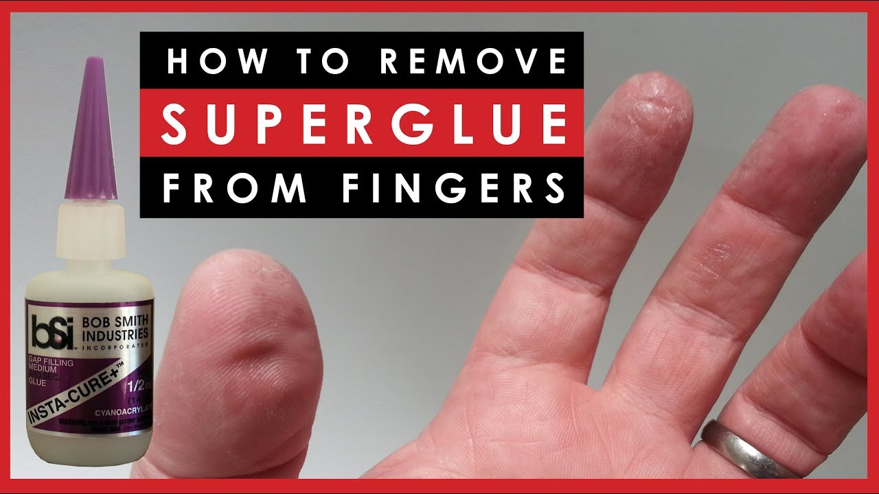 How to remove crazy glue off your fingers quick and easy