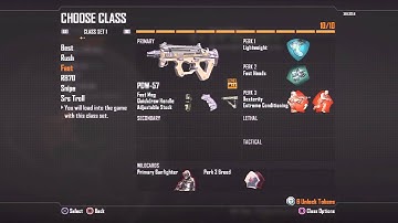 My Black Ops 2 Classes And Stats