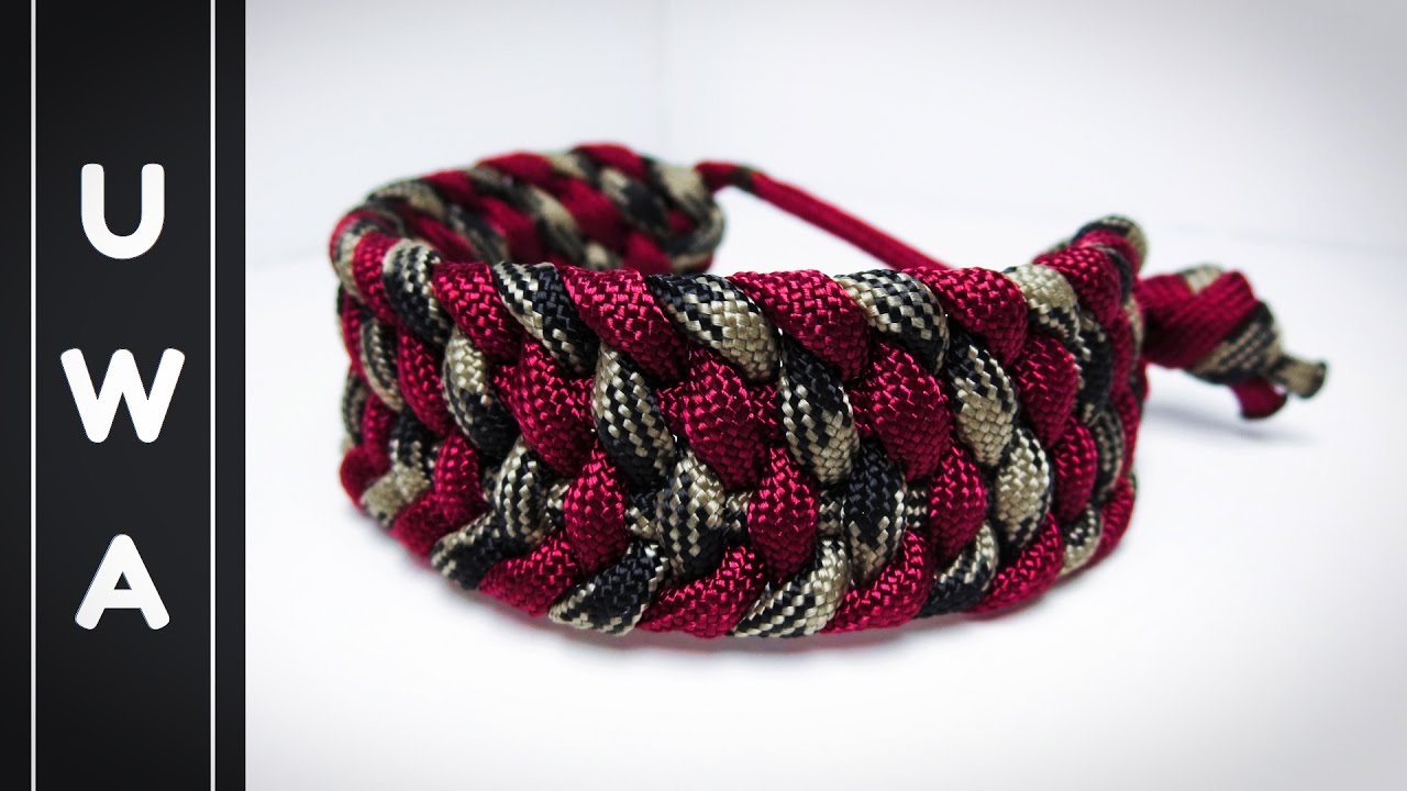 How to make The Seamless Flat Braid Paracord Bracelet [NO BUCKLE