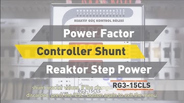 ENTES RG3-15 CLS Power Factor Controller Shunt Reaktor Step Power