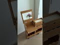 Compact Solid Wood Vanity with Mirror|Mobile Design#vanitymakeup #makeuptable #vanitytable #storage