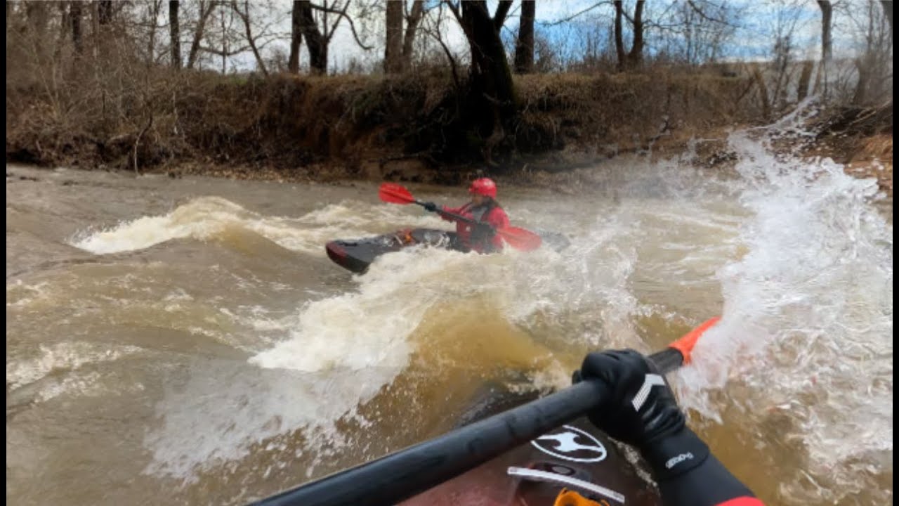 Kayaking Catoctin Creek, at 2.70ft./296cfs, from the Middletown Valley to the Potomac River (4.8ft.)