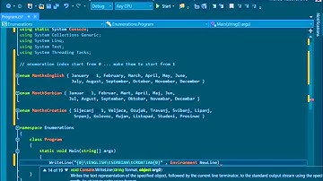 C# 6.0 Tutorial - Fundamentals - 21. Enumerations
