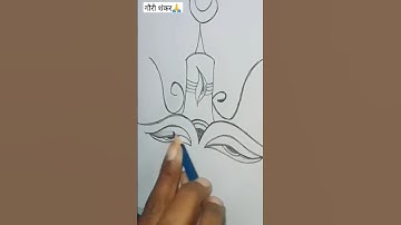 Gauri Shankar Hansraj Raghuwanshi #gaurishankar #shivratri #Drawing #shorts
