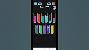 Water Color Sort Level 5932 Gameplay Solution