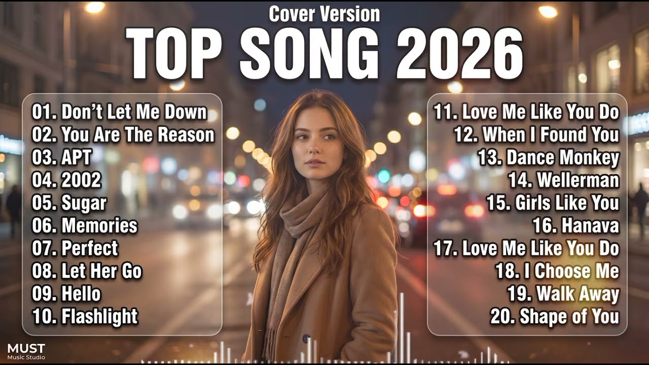 POP SONG 2026 - Top 20 Best English Cover Playlist | Romantic & Emotional Hits | MUST Music Studio