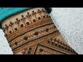 Intricate bridal henna design by henna ckg  part 1 wrist