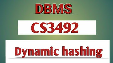 Dynamic hashing in DBMS tamil||CS3492||Anna university reg-2021.