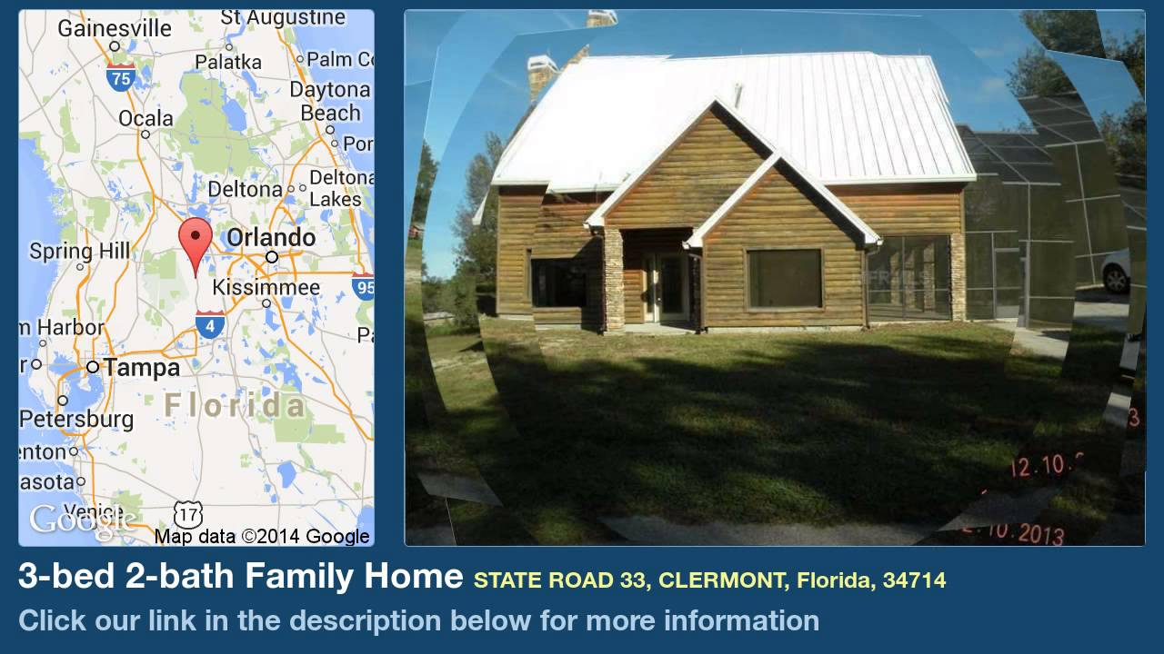new homes in houston 3-bed 2-bath Family Home for Sale in Clermont, Florida on florida-magic.com