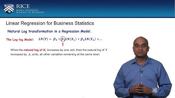 Transformation of Variables in a Regression: Improving Linearity - Linear Regression for Business