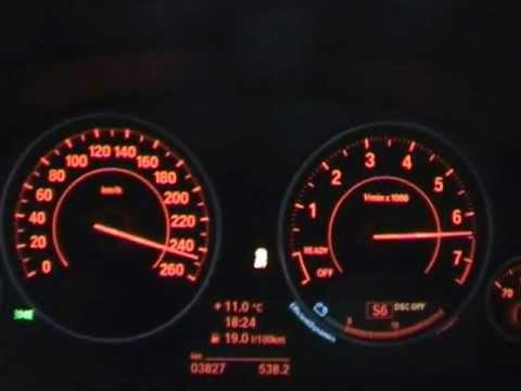 BMW 335i F30 2012: acceleration 0-250 km/h