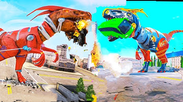 Wild dinosaur Robot VS Angry Gorilla Robot Games Gameplay Walkthrough Part=3