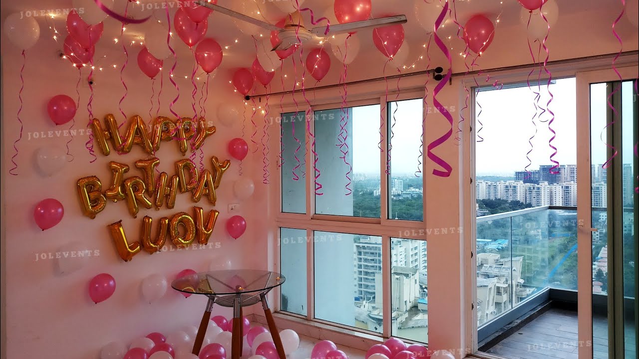 room decoration for birthday surprise for girlfriend