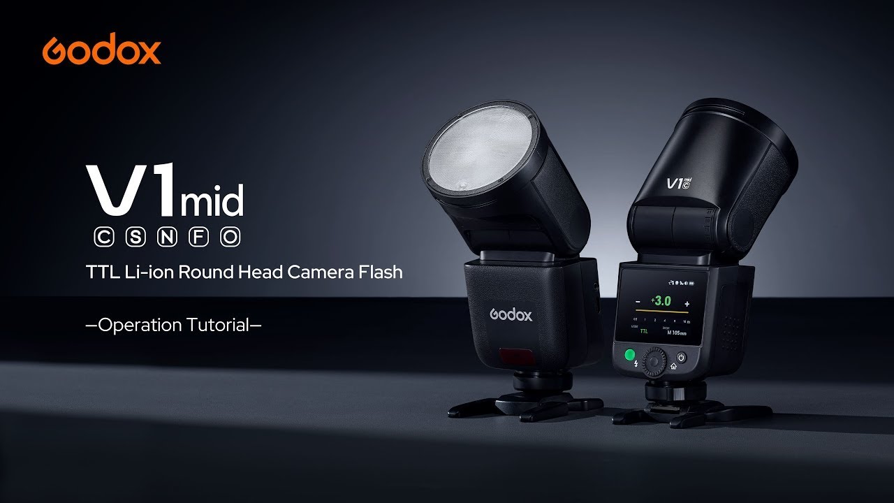 Godox V1 mid Camera Flash | Operation Tutorial