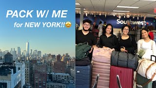 PACK WITH ME FOR NEW YORK (+ TRAVEL DAY)