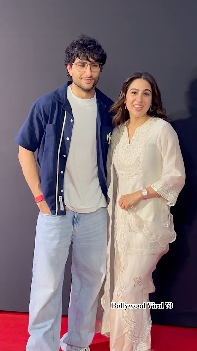 Looking Beautiful #saraalikhan With Brother #ibrahimalikhan At Screening 😊❤️ #ytshorts #shorts