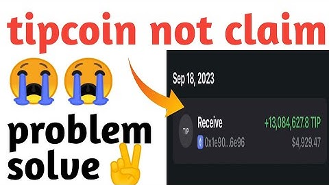 tipcoin epoch 1point claim problem solve|why not claim tip coin epoch1&2|how Recover tipcoin point