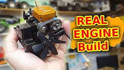 Building a MINIATURE 4 Stroke WORKING Engine