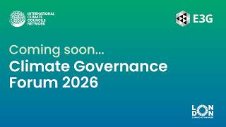 Climate Governance Forum 2026