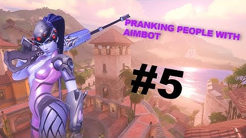 Overwatch - TROLLING PEOPLE WITH AN AIMBOT #5 (Widowmaker 1vs1)