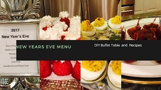 New Years Eve Menu | Buffet and Recipes https://youtu.be/pzRVKgnXlQk Bacon Wrapped Dates with Goat Cheese Ham Rolls 