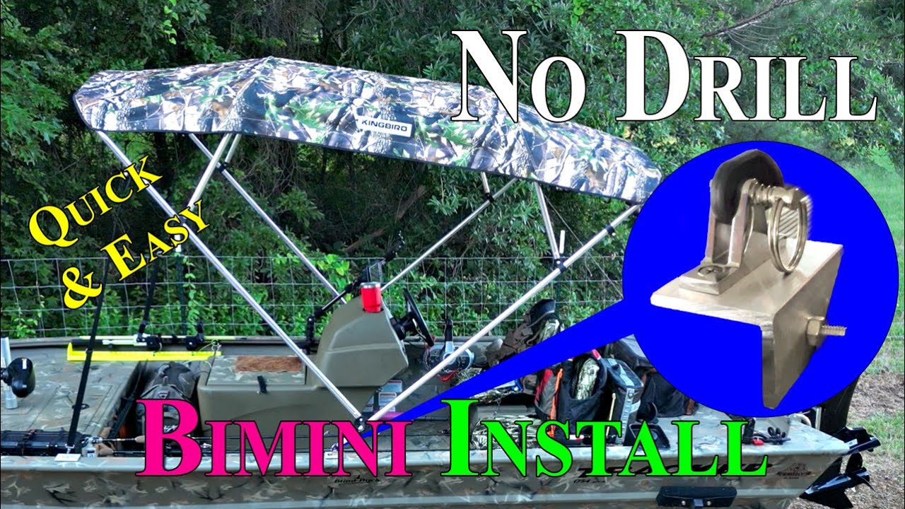 Cheap bimini top install on grizzly tracker 1754 sc jon boat youtube