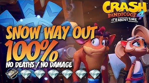 Crash Bandicoot 4: Snow Way Out 100% Run - All Gems Guide (No Deaths / No Damage)