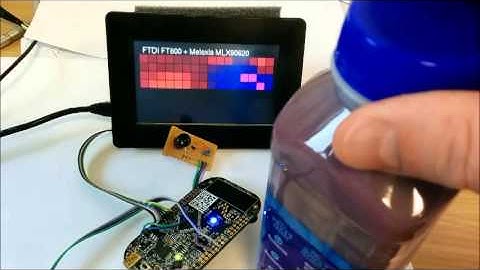 MLX90620 with FTDI FT800 Display controller and MBED