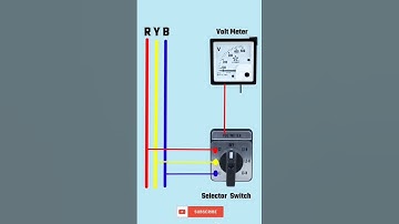 How to Three phase voltmeter connectionor Switch #shorts  #connection #viral #youtubeshorts #reels
