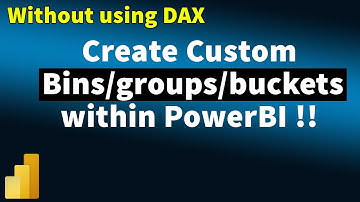 Create Custom Groups / Bins / Bucket in PowerBI without using DAX | MiTutorials