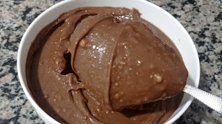 🍫🥜 Ganache de paçoca com chocolate ao leite