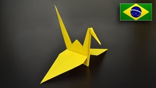 Origami: Tsuru  Instruções em Português BR