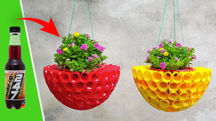 DIY Vertical Planter Pots | Recycle Plastic Bottles into Hanging Garden Flower Pots