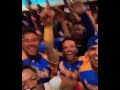 ドミニカに勝利後のベネズエラロッカールームの様子