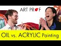Oil vs. Acrylic Painting for Beginners: Art Professors Discuss