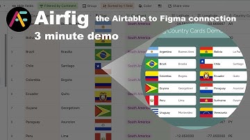 Airfig - the Airtable to Figma layout tool  - 3 min demo