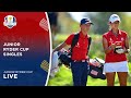 Live  singles  2023 junior ryder cup