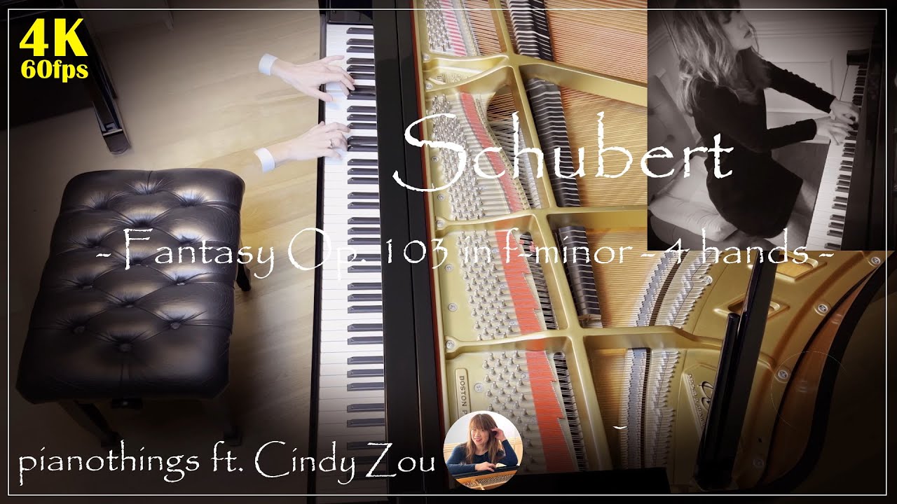Schubert - Fantasie f minor 4 hands ft. Cindy Zou | piano music - YouTube