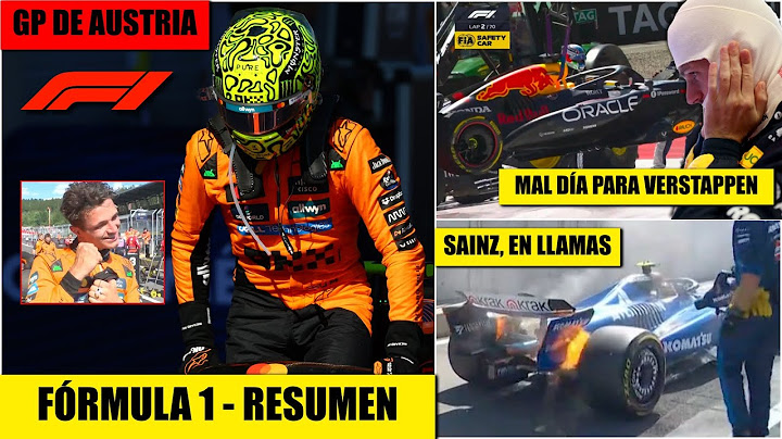 NORRIS GANÓ GP de AUSTRIA. VERSTAPPEN, FUERA. COLAPINTO, 15 en carrera DE ALTO VOLTAJE | FORMULA 1