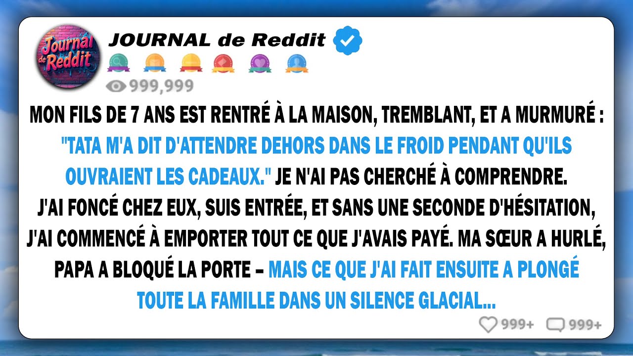 Mon fils de 7 ans est rentré à la maison en tremblant et a chuchoté : 