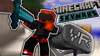 Playing Minecraft Skywars in VR!