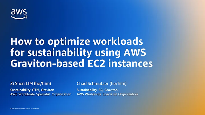 Maximizing Workload Sustainability with AWS Graviton